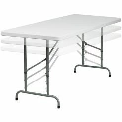 Flash Furniture Folding Table, 72" X 30", Granite White (RB-3072ADJ-GG) -Outlet OFFICE TABLES Store unnamed file 1011