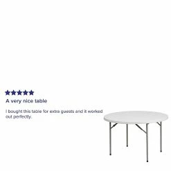 Flash Furniture 48'' Round Granite White Plastic Folding Table (RB48R) 12 Flash Furniture 48'' Round Granite White Plastic Folding Table (RB48R) -Outlet OFFICE TABLES Store unnamed file 1017