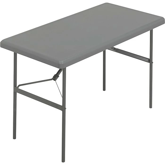 Iceberg® IndestrucTables TOO™ 1200 Series Folding Table, 48x24", Charcoal (65207) 1 Iceberg® IndestrucTables TOO™ 1200 Series Folding Table, 48x24", Charcoal (65207)