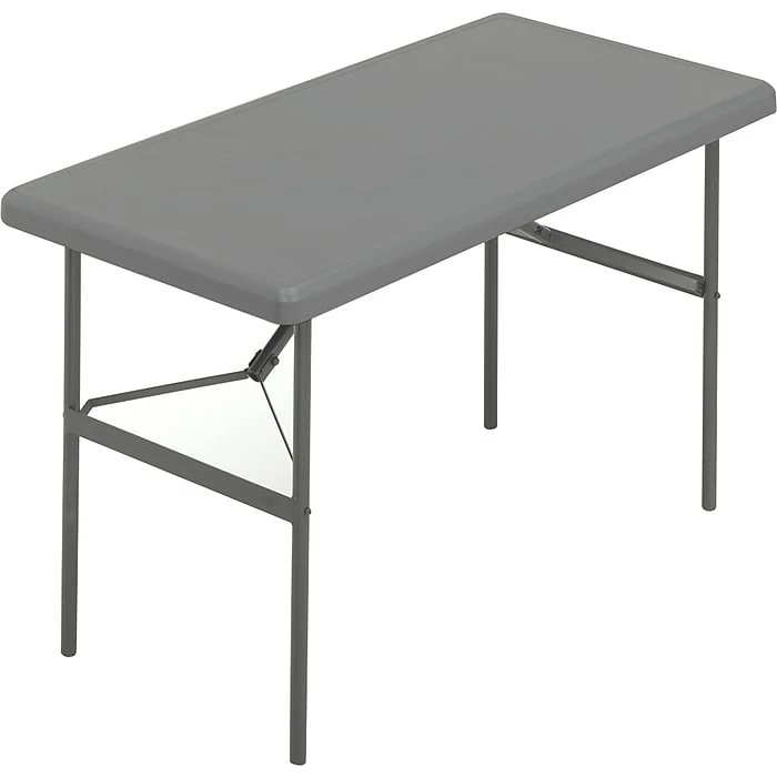 Iceberg® IndestrucTables TOO™ 1200 Series Folding Table, 48x24", Charcoal (65207) 2 Iceberg® IndestrucTables TOO™ 1200 Series Folding Table, 48x24", Charcoal (65207) - Image 2