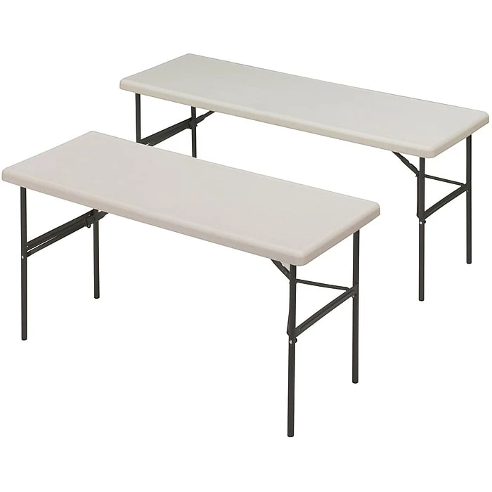 Iceberg® IndestrucTables TOO™ 1200 Series Folding Table, 72x24", Platinum 2 Iceberg® IndestrucTables TOO™ 1200 Series Folding Table, 72x24", Platinum - Image 2