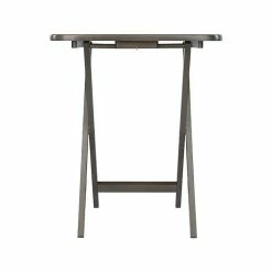Winsome Lucca Snack Folding Table Set, 22.8" X 15.6", Oyster Gray (16577) -Outlet OFFICE TABLES Store unnamed file 1088