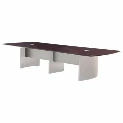 Safco Napoli Executive 54'' Modular Rectangular Conference Room Starter Top, Sierra Cherry (NMT72STCRY)