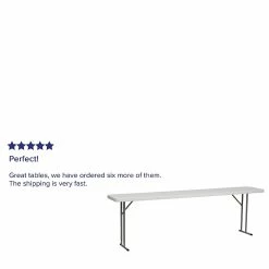 Flash Furniture Folding Table, 96" X 18", White (RB-1896-GG) -Outlet OFFICE TABLES Store unnamed file 1105