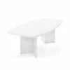 Bestar 96'' Boat Shaped Conference Table With 1 3/4" Top, White (65776-17)
