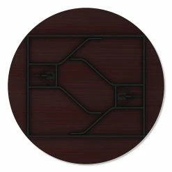 Alera® Round Wood Folding Table, 59 Dia X 29.13h, Mahogany (ALEFT7260DMY) -Outlet OFFICE TABLES Store unnamed file 1119