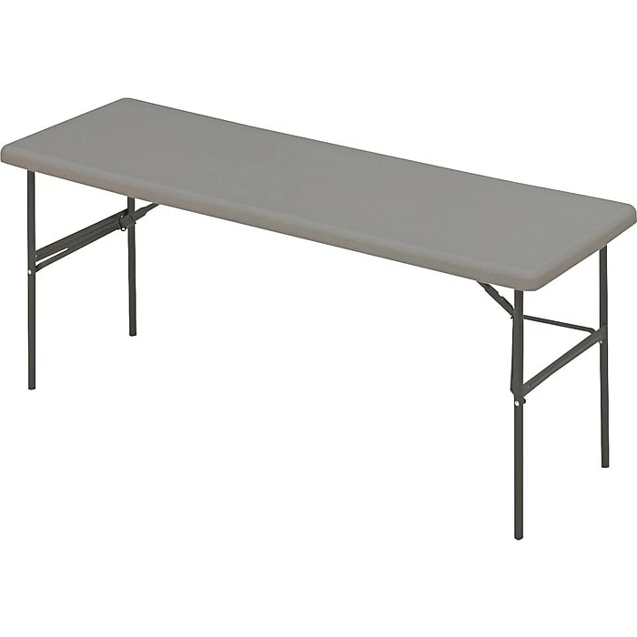 Iceberg® IndestrucTables TOO™ 1200 Series Folding Table, 72x24", Charcoal 1 Iceberg® IndestrucTables TOO™ 1200 Series Folding Table, 72x24", Charcoal