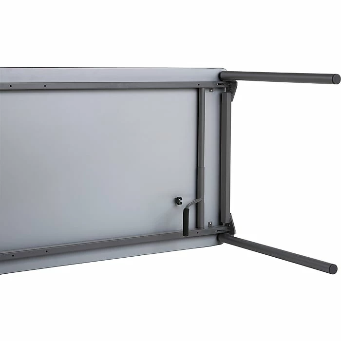 ICEBERG Maxx Legroom Wood Folding Table 30x72, Gray 5 ICEBERG Maxx Legroom Wood Folding Table 30x72, Gray - Image 5