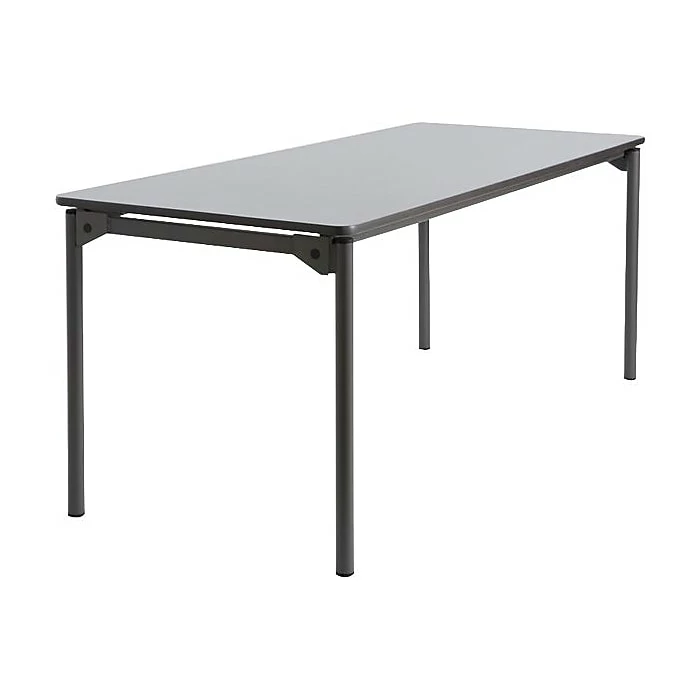 ICEBERG Maxx Legroom Wood Folding Table 30x72, Gray 7 ICEBERG Maxx Legroom Wood Folding Table 30x72, Gray - Image 7