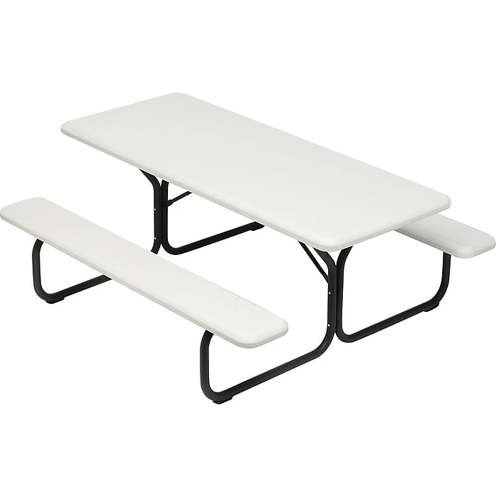 ICEBERG IndestrucTable TOO 1200 Series Picnic Table, Platinum (65923) 1 ICEBERG IndestrucTable TOO 1200 Series Picnic Table, Platinum (65923)