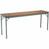 Barricks Rectangular Folding Table, 30Hx18Wx72"L