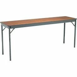 Barricks Rectangular Folding Table, 30Hx18Wx72"L