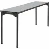 Iceberg Maxx Legroom Rectangular Folding Table, Gray, 29 1/2"H X 72"W X 18"D