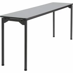 Iceberg Maxx Legroom Rectangular Folding Table, Gray, 29 1/2"H X 72"W X 18"D