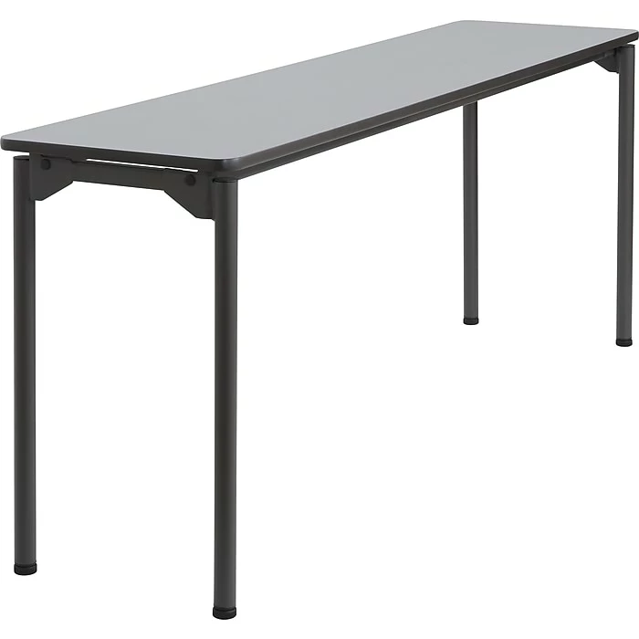 Iceberg Maxx Legroom Rectangular Folding Table, Gray, 29 1/2"H X 72"W X 18"D 1 Iceberg Maxx Legroom Rectangular Folding Table, Gray, 29 1/2"H X 72"W X 18"D
