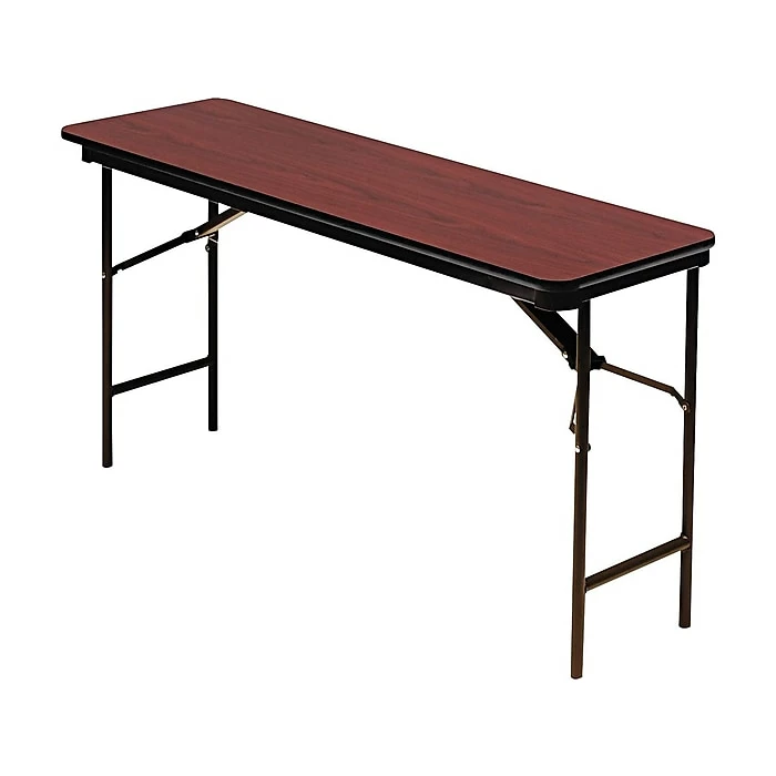 ICEBERG Premium Folding Table, 72" X 18", Mahogany/Brown (55284) 1 ICEBERG Premium Folding Table, 72" X 18", Mahogany/Brown (55284)
