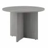 Bush Business Furniture 42W Round Conference Table With Wood Base, Platinum Gray (99TB42RPG)