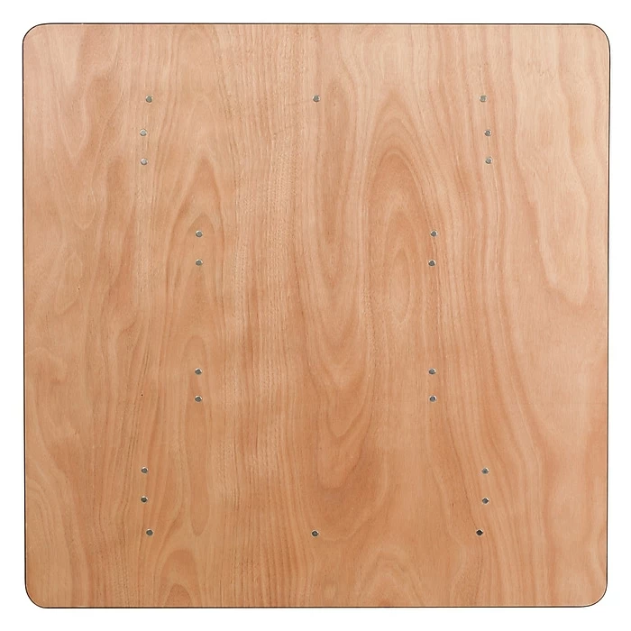 Flash Furniture 30 1/8"H X 48"L X 48"D Wood Folding Banquet Table 8 Flash Furniture 30 1/8"H X 48"L X 48"D Wood Folding Banquet Table - Image 8