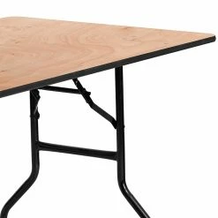 Flash Furniture 30'' X 60'' Rectangular Wood Folding Banquet Table, Black/Natural -Outlet OFFICE TABLES Store unnamed file 1185