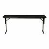 Correll Folding Table, 96" X 18", Black Granite/Black (SP1896TF-07)
