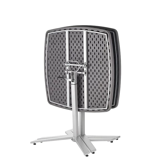 National Public Seating NPS #CTT3042 Cafe Time Adjustable-HeightTable, Charcoal Slate/Silver 1 National Public Seating NPS #CTT3042 Cafe Time Adjustable-HeightTable, Charcoal Slate/Silver