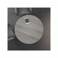 Bush Business Furniture 42W Round Conference Table With Wood Base, Platinum Gray (99TB42RPG) -Outlet OFFICE TABLES Store unnamed file 123