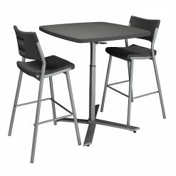 National Public Seating NPS #CTT3042 Cafe Time Adjustable-HeightTable, Charcoal Slate/Silver 9 National Public Seating NPS #CTT3042 Cafe Time Adjustable-HeightTable, Charcoal Slate/Silver -Outlet OFFICE TABLES Store unnamed file 1232