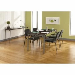 Iceberg Maxx Legroom Rectangular Folding Table, Walnut, 29 1/2"H X 72"W X 18"D -Outlet OFFICE TABLES Store unnamed file 1255