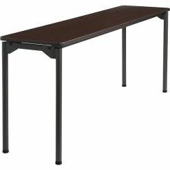 Iceberg Maxx Legroom Rectangular Folding Table, Walnut, 29 1/2"H X 72"W X 18"D -Outlet OFFICE TABLES Store unnamed file 1256