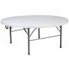 Flash Furniture 71'' Round Bi-Fold Plastic Folding Table (RB183RFH)