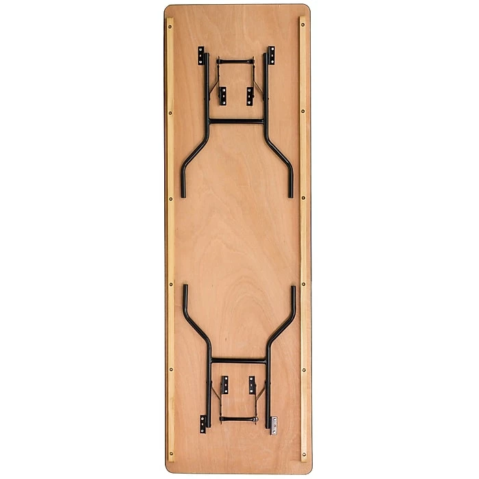 Flash Furniture 30 1/4"H X 96"L X 30"D Wood Folding Banquet Table 9 Flash Furniture 30 1/4"H X 96"L X 30"D Wood Folding Banquet Table - Image 9