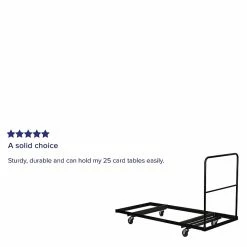 Flash Furniture Steel Folding Table Dolly For Rectangular Folding Tables, Black -Outlet OFFICE TABLES Store unnamed file 1288
