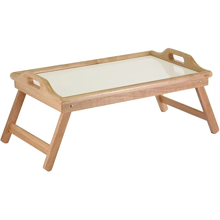 Winsome 24.37" Breakfast Folding Bed Tray With Handle, Natural (98122) 2 Winsome 24.37" Breakfast Folding Bed Tray With Handle, Natural (98122) - Image 2