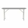 Correll Folding Table, 72" X 18", Gray (CF1872TF-15)