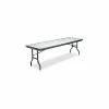Iceberg IndestrucTable™ Rectangular Folding Table, Granite/Black, 29"H X 96"W X 30"D