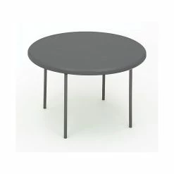 ICEBERG IndestrucTable TOO 1200 Series Folding Table, 48" X 24", Charcoal (65247)