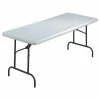 ICEBERG IndestrucTableTOO 1200 Series Folding Table, 72" X 30", Platinum (65223)