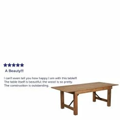 Flash Furniture 84''x40" Folding Farm Table Pine Wood (XAF84X40) 12 Flash Furniture 84''x40" Folding Farm Table Pine Wood (XAF84X40) -Outlet OFFICE TABLES Store unnamed file 134