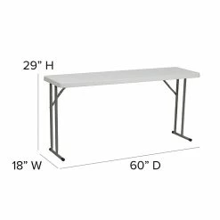 Flash Furniture Folding Table, 60" X 18", Granite White (RB-1860-GG) 11 Flash Furniture Folding Table, 60" X 18", Granite White (RB-1860-GG) -Outlet OFFICE TABLES Store unnamed file 1340