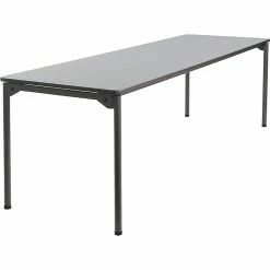 Iceberg Maxx Legroom Rectangular Folding Table, Gray, 29 1/2"H X 96"W X 30"D