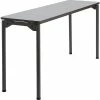 Iceberg Maxx Legroom Folding Table, 18" X 60", Gray (65877)