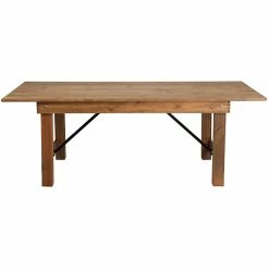 Flash Furniture 84''x40" Folding Farm Table Pine Wood (XAF84X40) 16 Flash Furniture 84''x40" Folding Farm Table Pine Wood (XAF84X40) -Outlet OFFICE TABLES Store unnamed file 138