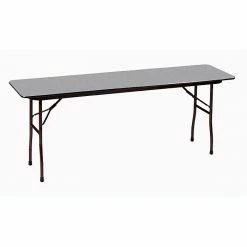 Correll 96-inch Metal, Particle Board & Laminate Seminar Table, Gray Granite
