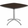 Iceberg® CafeWorks Cafe Table, 36'' Square, Walnut