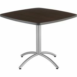 Iceberg® CafeWorks Cafe Table, 36'' Square, Walnut