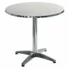 Eurostyle Euro Style™ Allan 31 1/2" Round Stainless Steel/Aluminum Bistro Table