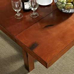 Walker Edison Solid Wood Dining Table; Dark Oak (SPW60HDO) -Outlet OFFICE TABLES Store unnamed file 1428