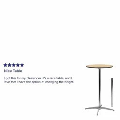 Flash Furniture 24'' Round Wood Cocktail Table -Outlet OFFICE TABLES Store unnamed file 164