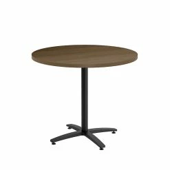 Union & Scale™ Workplace2.0™ Multipurpose 36" Round Pinnacle Laminate Seated Height Black Base Table (54794)