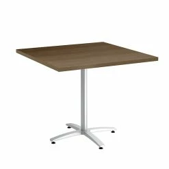 Union & Scale™ Workplace2.0™ Multipurpose 36" Square Pinnacle Laminate Seated Height Silver Base Table (54832)